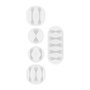 Goobay Clips para cables blanco