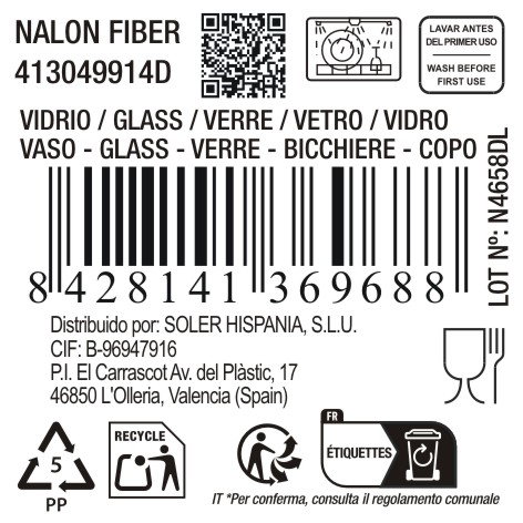 La Mediterranea Vaso Nalon Fiber 400cc
