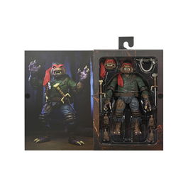 NECA Figura Ultimate Raphael como Hombre Lobo Universal Monsters Tortugas Ninja 18cm Articulada con Accesorios