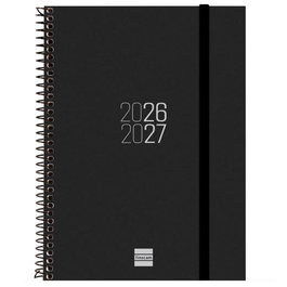 Finocam Agenda Escolar Espiral 2026-2027 Negro