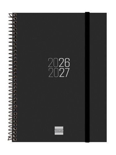 Finocam Agenda Escolar Espiral 2026-2027 Negro Finocam Agenda Escolar Espiral 2026-2027 Negro