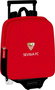Safta Mochila Infantil Sevilla FC 232+Carro 805 Roja y Negra con Ruedas 22x27x10cm