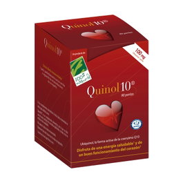 100% Natural Quinol 10 100mg Complemento Alimenticio con Ubiquinol, Vitamina C, B1 y Zinc - 90 Perlas