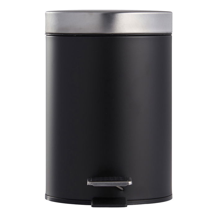 Day Cubo 3 L Surtido con Pedal de Acero Inoxidable, Cubo Interno Extraíble, Gris Oscuro, Gris Claro, Negro