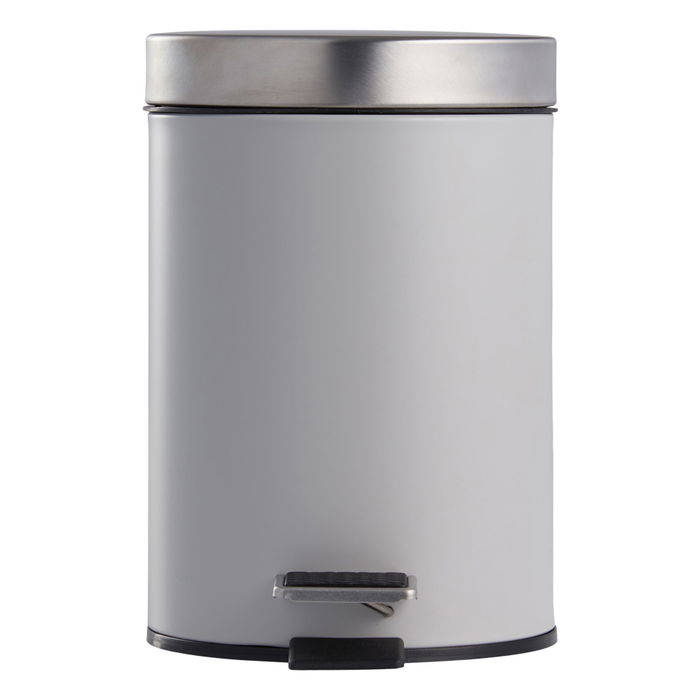 Day Cubo 3 L Surtido con Pedal de Acero Inoxidable, Cubo Interno Extraíble, Gris Oscuro, Gris Claro, Negro