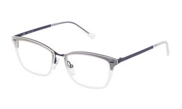 Police VPL2845108AS Gafas de Vista Mujer Azul Metal