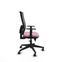 PIQUERAS Y CRESPO Silla de oficina Horna Rosa y Gris con mecanismo Sincro/Traslack