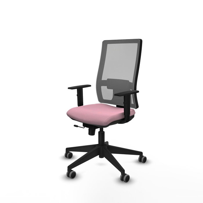PIQUERAS Y CRESPO Silla de oficina Horna Rosa y Gris con mecanismo Sincro/Traslack PIQUERAS Y CRESPO Silla de oficina Horna Rosa y Gris con mecanismo Sincro/Traslack
