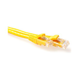 ACT Cable de parcheo CAT6 U/UTP de 1,5 metros amarillo con conectores RJ45