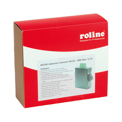ROLINE Industrie Konverter RS232 - Multimode Glasfaser SC ROLINE Industrie Konverter RS232 - Multimode Glasfaser SC