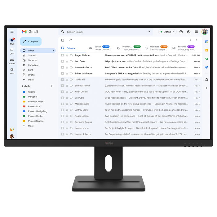 Lenovo ThinkVision E27-40 Monitor de 27 pulg. Full HD IPS