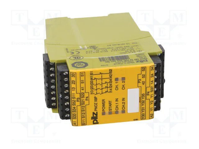 PILZ PNOZ X8P Relé de Seguridad 24VDC 3 Entradas PILZ PNOZ X8P Relé de Seguridad 24VDC 3 Entradas