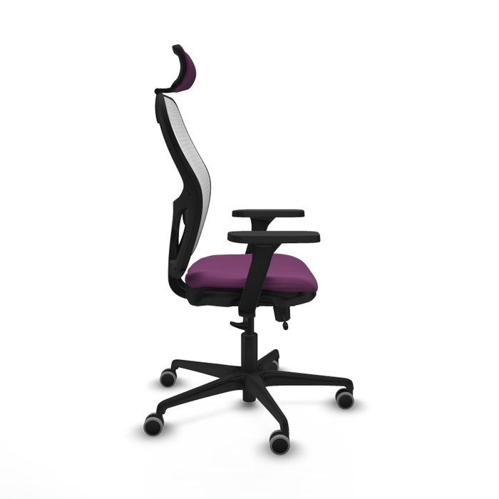PIQUERAS Y CRESPO Silla de oficina Jorquera Morado y Blanco