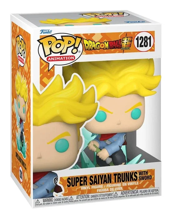 Funko Pop Dragon Ball Super Super Saiyan Trunks con espada