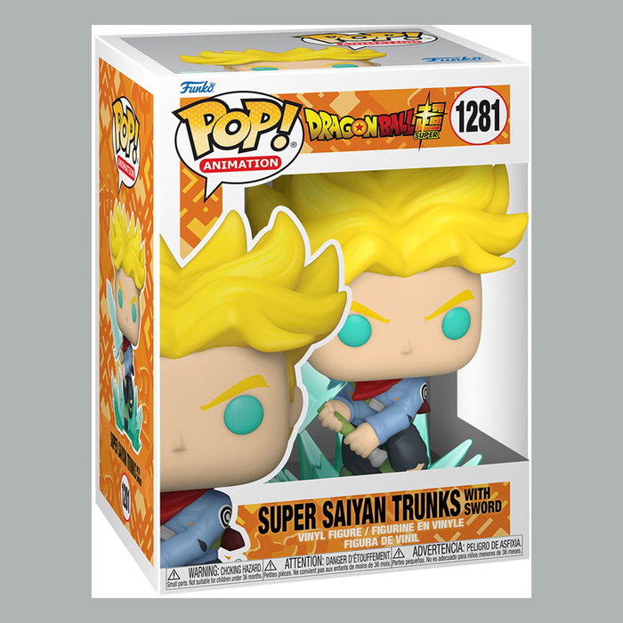 Funko Pop Dragon Ball Super Super Saiyan Trunks con espada