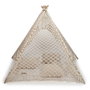 DKD Home Decor Tipi de Algodón y Mango Macramé Crudo