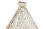 DKD Home Decor Tipi de Algodón y Mango Macramé Crudo