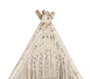 DKD Home Decor Tipi de Algodón y Mango Macramé Crudo