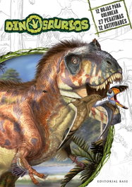 BASE Dinosaurios - Actividades para colorear con pegatinas