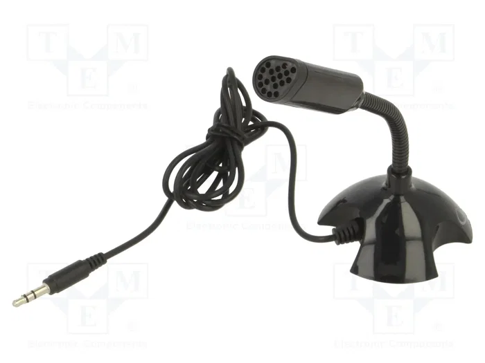 GEMBIRD Micrófono Negro Jack 3,5mm GEMBIRD Micrófono Negro Jack 3,5mm