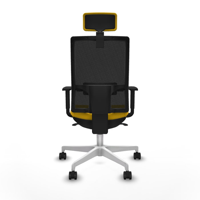 PIQUERAS Y CRESPO Silla de oficina Horna con mecanismo Sincro, Amarillo y Negro PIQUERAS Y CRESPO Silla de oficina Horna con mecanismo Sincro, Amarillo y Negro