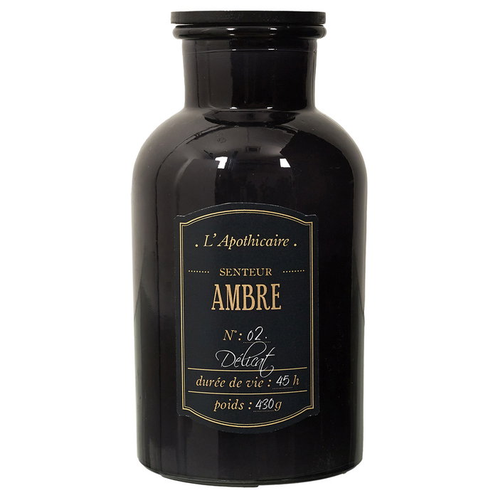 Home Deco Factory Vela Perfumada Lounge Flor de Algodón Ámbar Almizcle Vidrio 20 cm