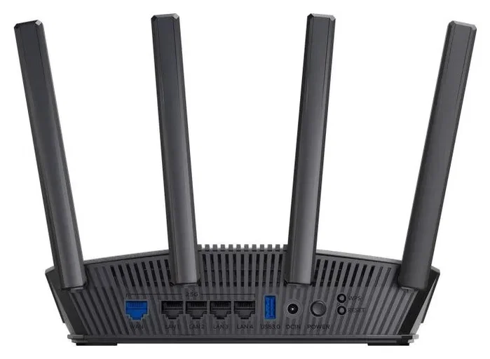 Asus RT-BE82U Router WiFi 7 Doble Banda 6500Mbps Negro