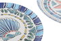 DKD Home Decor Plato de Melamina Atenas 28x28x1 cm Surtido de 2