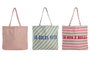DKD Home Decor Bolsa Canvas Bella Vita Surtido de 3 unidades