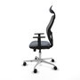 PIQUERAS Y CRESPO Silla de oficina Jorquera Gris con mecanismo Sincro/Traslack