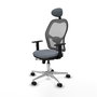 PIQUERAS Y CRESPO Silla de oficina Jorquera Gris con mecanismo Sincro/Traslack