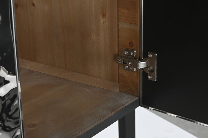 DKD Home Decor Aparador de Metal y Acero Plateado
