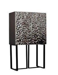 DKD Home Decor Aparador de Metal y Acero Plateado