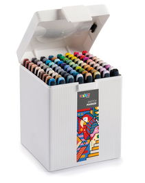 Rotulador Fibra Carioca Plus Sketch Marker Doble Punta Caja De 80 Colores Surtidos