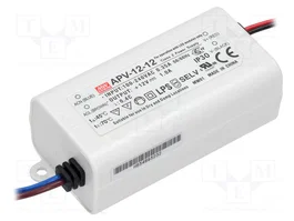 MEAN WELL APV-12-12 Alimentador LED 12W 12VDC 1A
