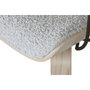 DKD Home Decor Silla de Madera y Poliéster Gris