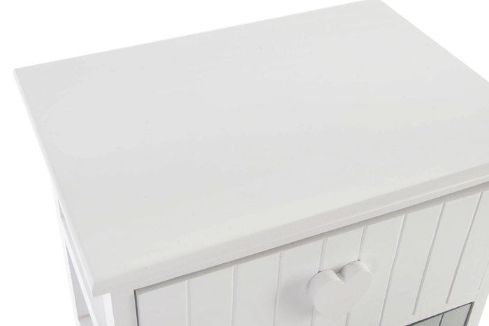DKD Home Decor Cajonera Blanco Gris 4 Cajones 29 x 73 x 40 cm