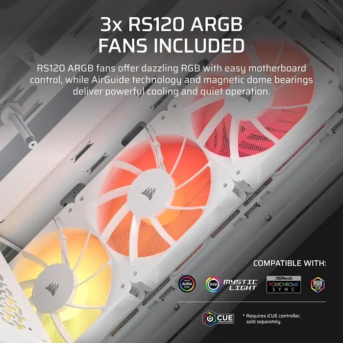 Corsair 3200D RS ARGB Blanco