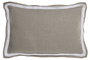 DKD Home Decor Cojín de Lino Natural 60x40 cm (Pack de 2)