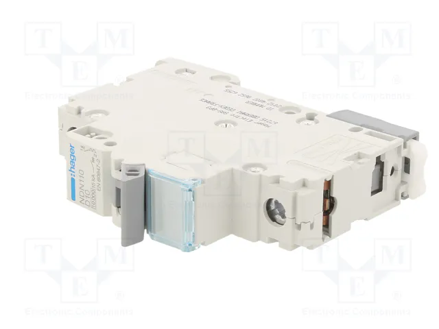 HAGER Interruptor magnetotérmico 10A 1 polo 10kA NDN110