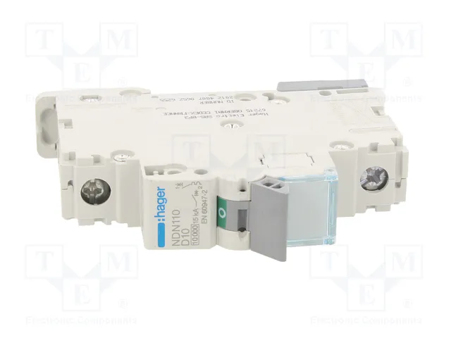 HAGER Interruptor magnetotérmico 10A 1 polo 10kA NDN110