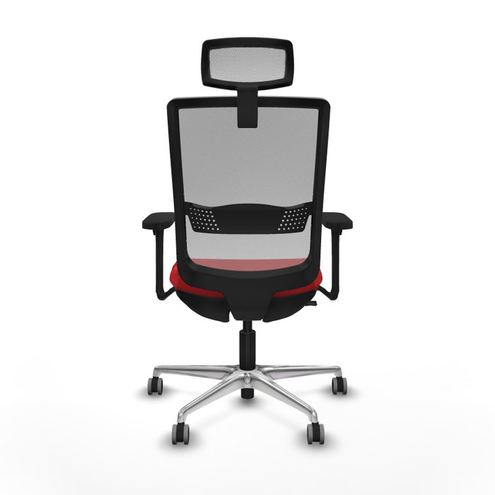PIQUERAS Y CRESPO Silla de oficina Haches con mecanismo Sincro/Traslack, Rojo y Gris PIQUERAS Y CRESPO Silla de oficina Haches con mecanismo Sincro/Traslack, Rojo y Gris