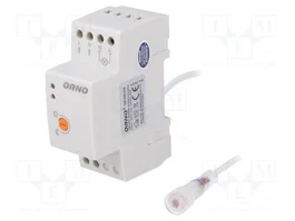 ORNO Interruptor de crepúsculo para raíl DIN 230VAC 20A SPST-NO