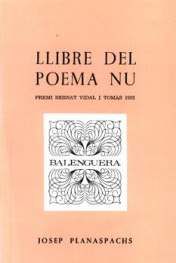 Llibre del poema nu, Josep Planaspachs - MOLL EDITORIAL