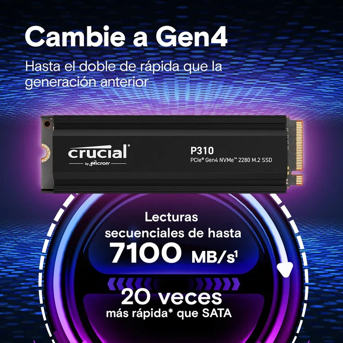 Crucial P310 1 TB M.2 NVMe PCIe Gen4