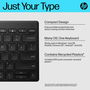 HP 355 Compact Multi UK Teclado Inalámbrico Compacto y Confortable con Conectividad Multi-dispositivo para Escritorio y Portátil