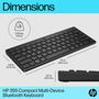 HP 355 Compact Multi UK Teclado Inalámbrico Compacto y Confortable con Conectividad Multi-dispositivo para Escritorio y Portátil