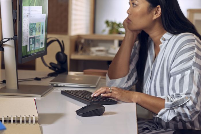 HP 355 Compact Multi UK Teclado Inalámbrico Compacto y Confortable con Conectividad Multi-dispositivo para Escritorio y Portátil