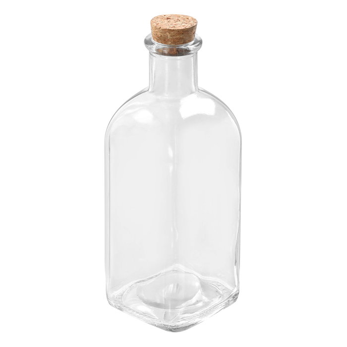 La Mediterranea Botella Frasca de 530 ml con Tapón de Corcho (Pack de 16) SKU: B18ELD7YHQ