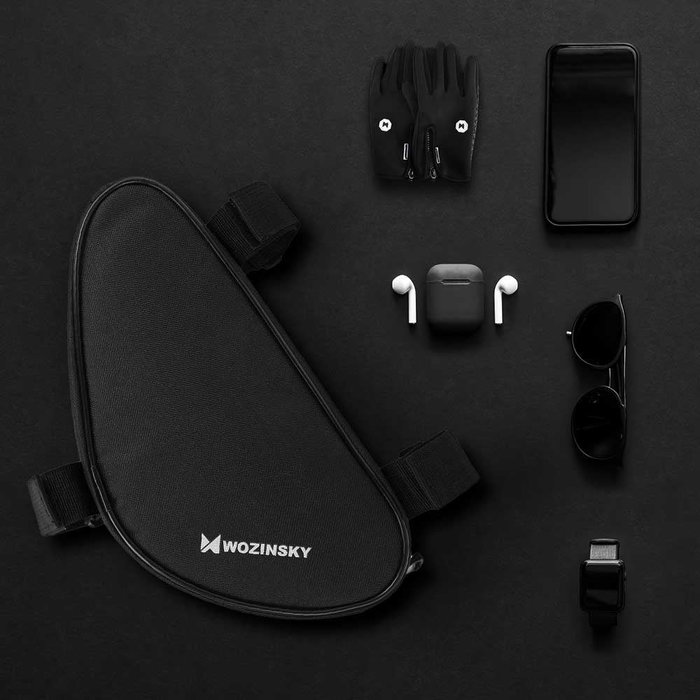 Wozinsky Bolsa de bicicleta para cuadro 1,5 L Negro Wozinsky Bolsa de bicicleta para cuadro 1,5 L Negro